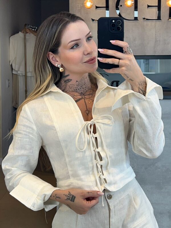 CAMISA AMARRACAO LINHO - Imagem 3