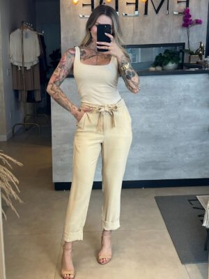 CALÇA ALFAIATARIA AMARRAÇÃO