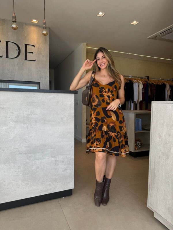 VESTIDO CURTO VISCOSE DESERTO