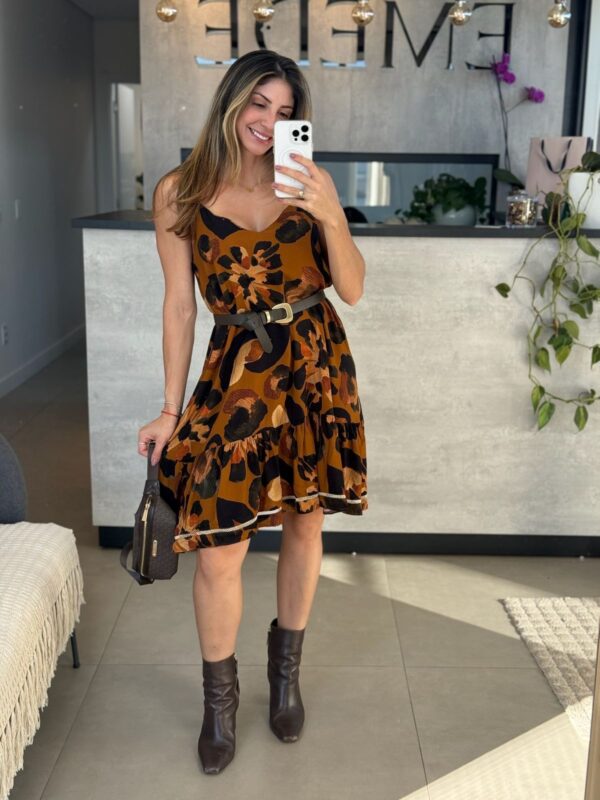 VESTIDO CURTO VISCOSE DESERTO - Imagem 4